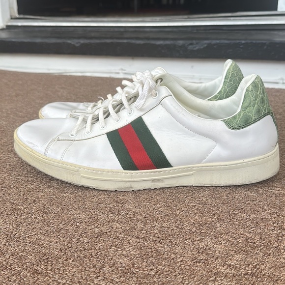 Gucci white leather men sneakers - Picture 3 of 8